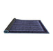 Sideview of Abstract Blue Modern Rug, abs653blu