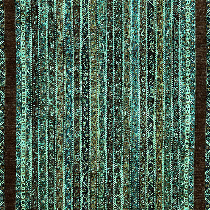 Abstract Turquoise Modern Rug, abs653turq