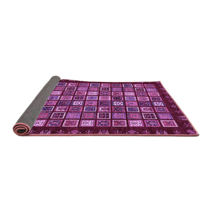 Sideview of Abstract Purple Modern Rug, abs654pur