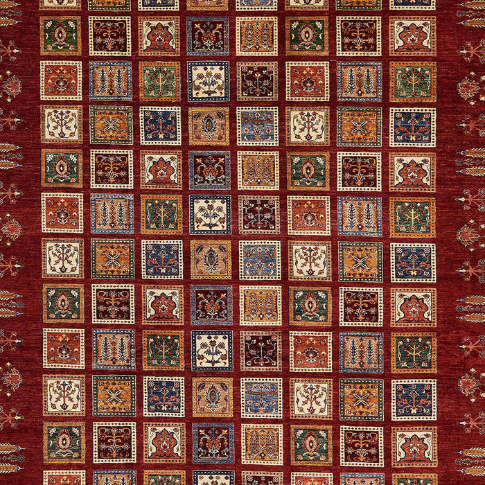 Machine Washable Abstract Rust Pink Rug, wshabs654