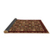 Sideview of Abstract Brown Modern Rug, abs654brn