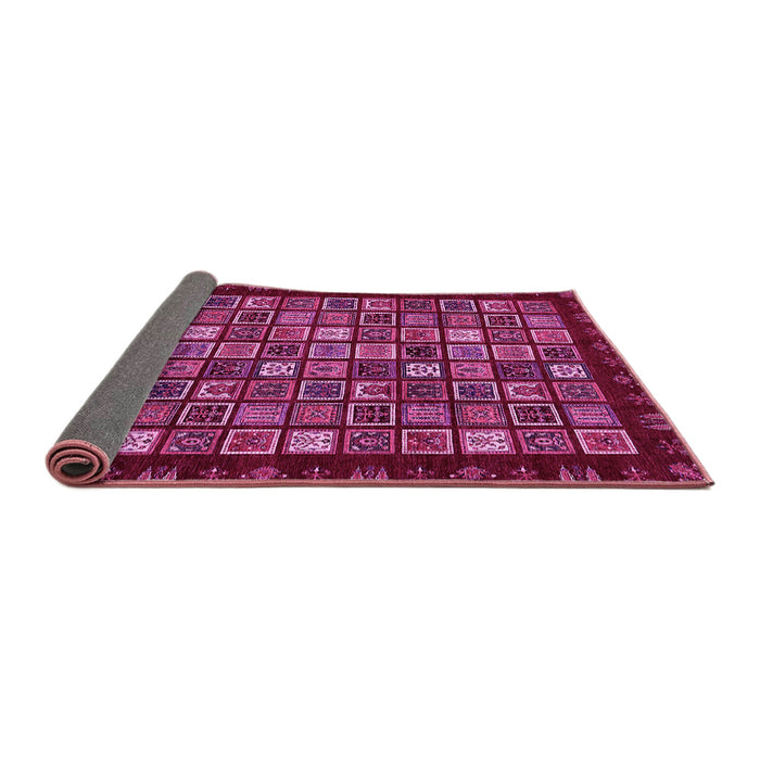 Sideview of Abstract Pink Modern Rug, abs654pnk
