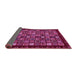 Sideview of Abstract Pink Modern Rug, abs654pnk