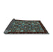 Sideview of Abstract Light Blue Modern Rug, abs654lblu