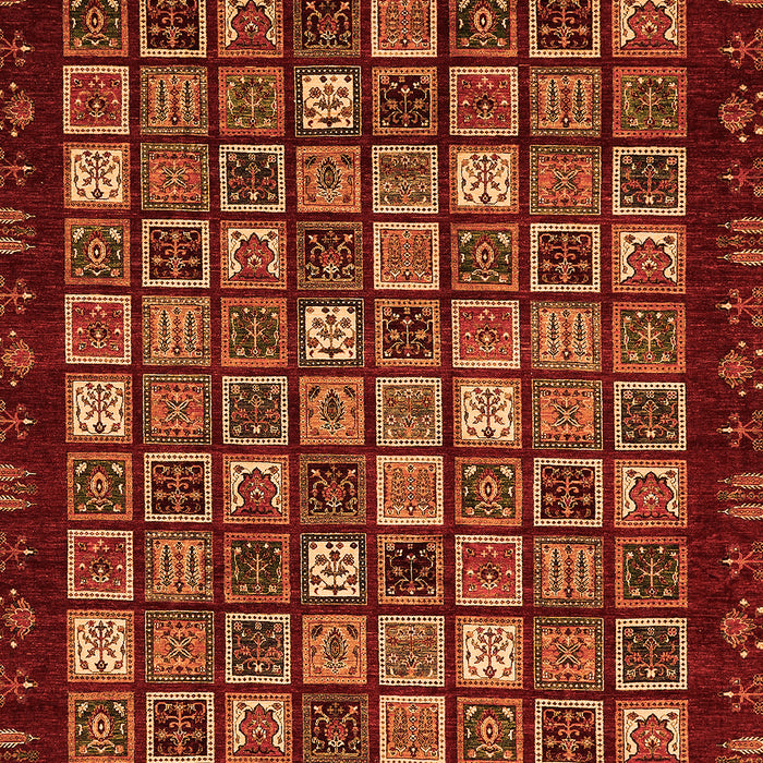 Abstract Orange Modern Rug, abs654org