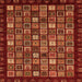 Square Abstract Orange Modern Rug, abs654org