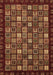 Machine Washable Abstract Brown Modern Rug, wshabs654brn