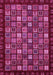 Machine Washable Abstract Pink Modern Rug, wshabs654pnk