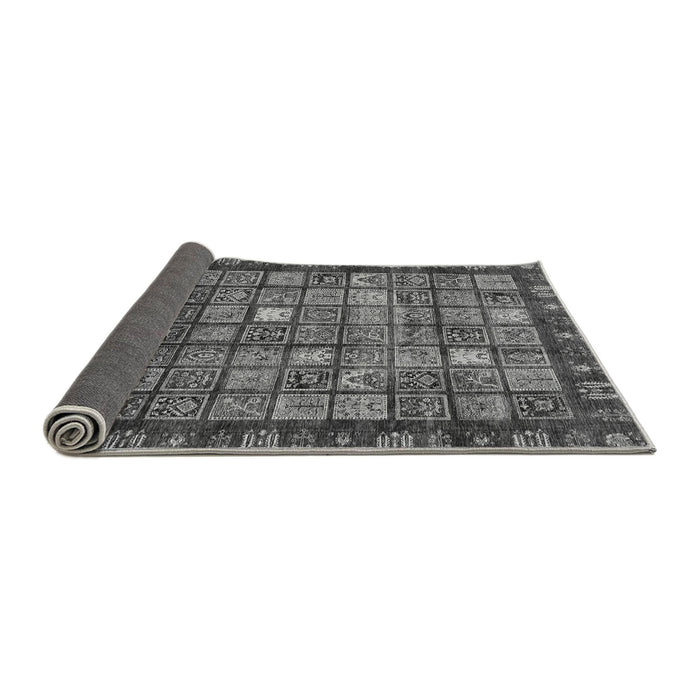 Sideview of Abstract Gray Modern Rug, abs655gry