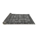 Sideview of Abstract Gray Modern Rug, abs655gry