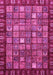 Machine Washable Abstract Pink Modern Rug, wshabs655pnk