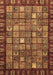 Abstract Brown Modern Rug, abs655brn