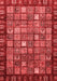 Abstract Red Modern Area Rugs