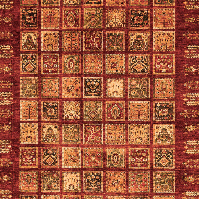 Abstract Orange Modern Rug, abs655org