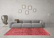 Modern Red Washable Rugs