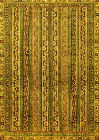 Abstract Yellow Modern Rug, abs656yw