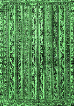 Abstract Emerald Green Modern Rug, abs656emgrn