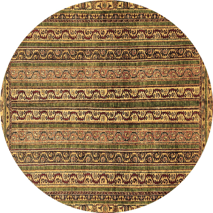 Round Machine Washable Abstract Brown Modern Rug, wshabs656brn