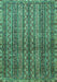 Abstract Turquoise Modern Rug, abs656turq