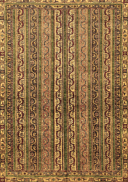 Abstract Brown Modern Rug, abs656brn