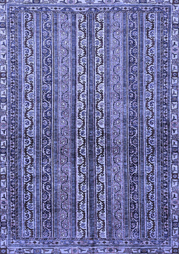 Abstract Blue Modern Rug, abs656blu