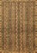 Machine Washable Abstract Brown Modern Rug, wshabs656brn