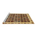 Sideview of Machine Washable Abstract Red Brown Rug, wshabs657