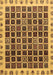 Machine Washable Abstract Brown Modern Rug, wshabs657brn