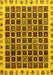 Machine Washable Abstract Yellow Modern Rug, wshabs657yw