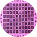 Round Abstract Purple Modern Rug, abs657pur