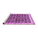 Sideview of Machine Washable Abstract Purple Modern Area Rugs, wshabs657pur