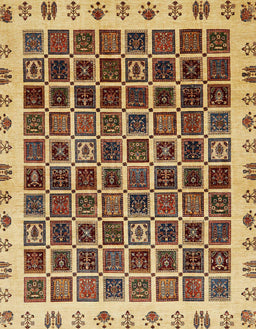 Abstract Red Brown Modern Rug, abs657