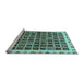 Sideview of Machine Washable Abstract Light Blue Modern Rug, wshabs657lblu