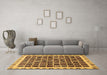 Machine Washable Abstract Brown Modern Rug in a Living Room,, wshabs657brn