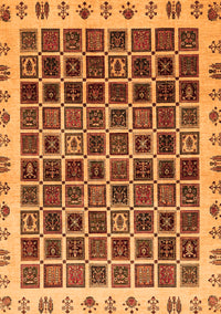 Abstract Orange Modern Rug, abs657org