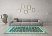 Machine Washable Abstract Light Blue Modern Rug in a Living Room, wshabs657lblu