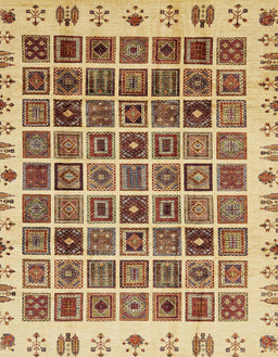 Abstract Mustard Yellow Modern Rug, abs658