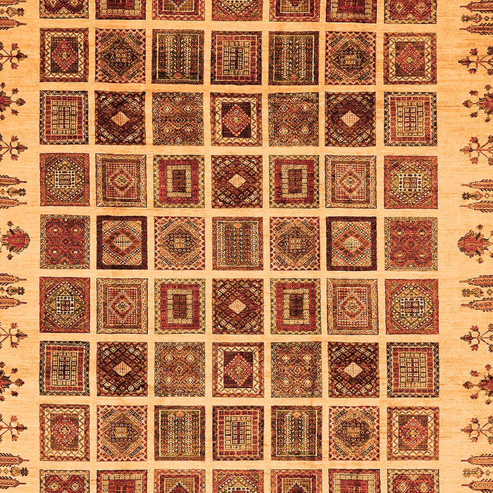 Machine Washable Abstract Orange Modern Area Rugs, wshabs658org