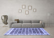 Machine Washable Abstract Blue Modern Rug in a Living Room, wshabs658blu