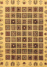 Abstract Brown Modern Rug, abs658brn