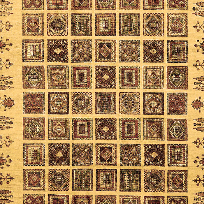 Abstract Brown Modern Rug, abs658brn