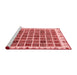 Modern Red Washable Rugs