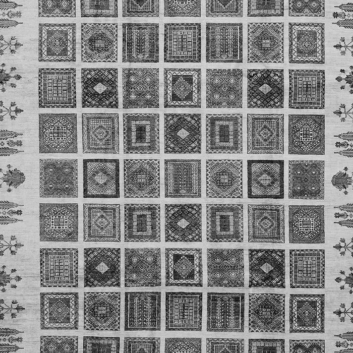 Abstract Gray Modern Rug, abs658gry