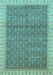 Machine Washable Abstract Light Blue Modern Rug, wshabs659lblu