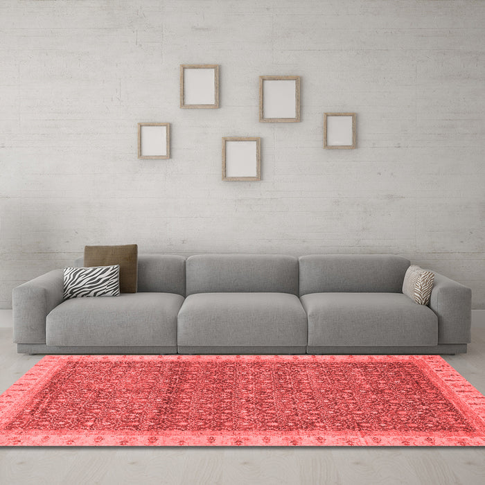 Modern Red Washable Rugs