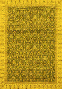 Abstract Yellow Modern Rug, abs659yw