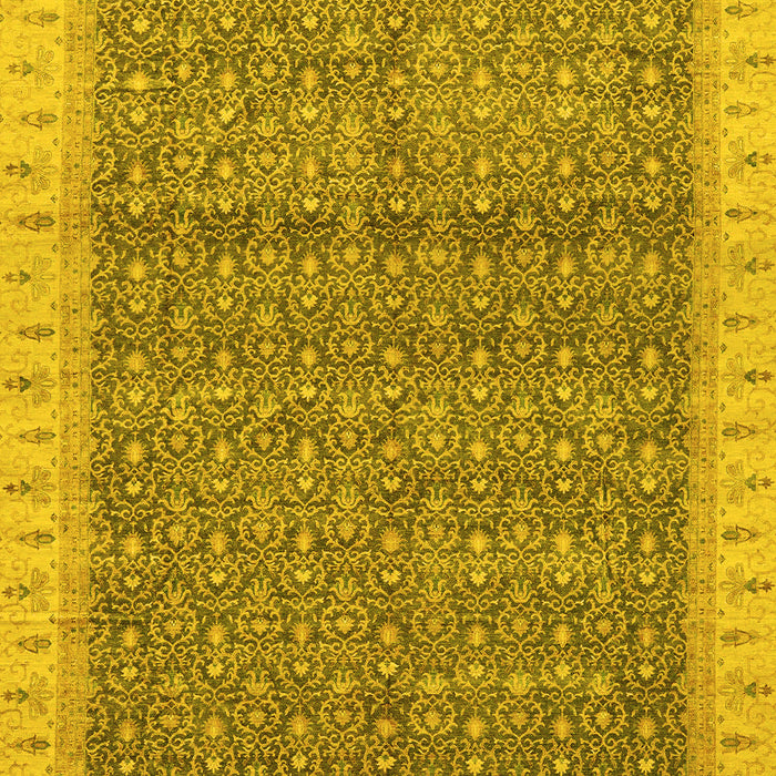 Abstract Yellow Modern Rug, abs659yw