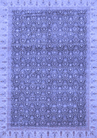 Abstract Blue Modern Rug, abs659blu