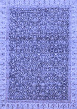 Abstract Blue Modern Rug, abs659blu