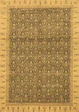 Abstract Brown Modern Rug, abs659brn